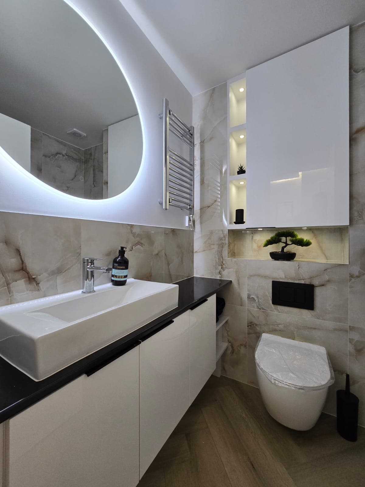 Full bathroom suite installation and finishing