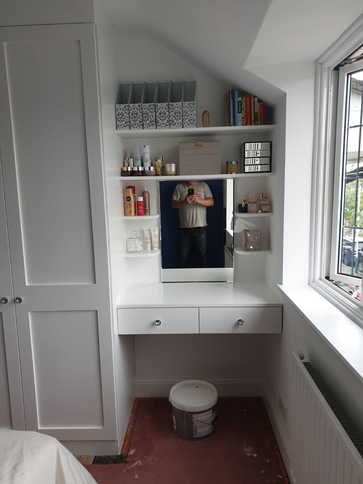 Under-stairs storage conversion and fitting