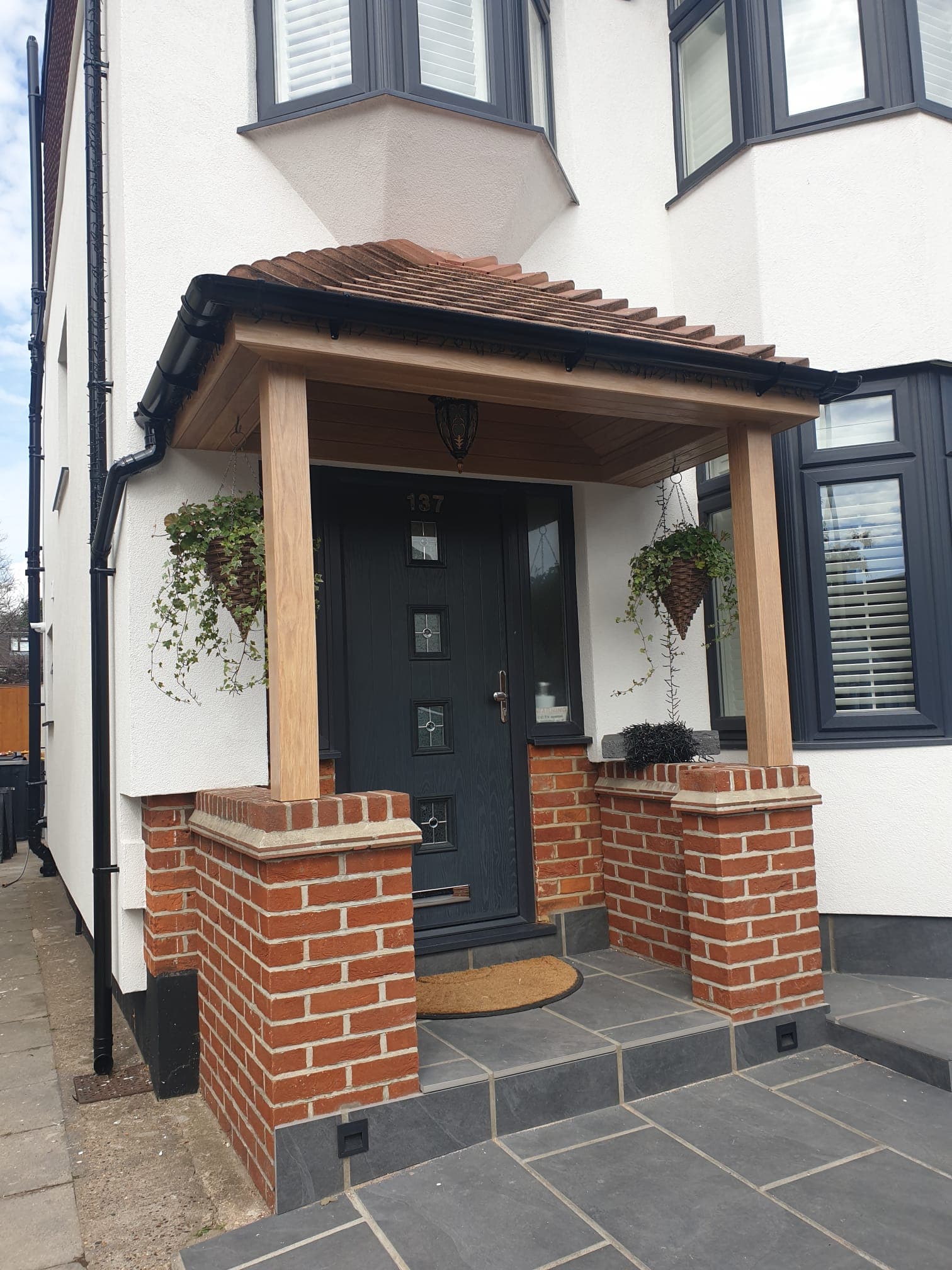 Outdoor decking and patio construction